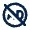 Ad Circle Off Line Icon from Mingcute Line Set