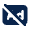 Ad Rectangle Off Fill Icon from Mingcute Fill Set