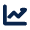 Chart Line Fill Icon from Mingcute Fill Set