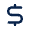 Currency Dollar 2 Line Icon from Mingcute Line Set