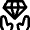 Business Diamond Hand Icon from Nova Line Set