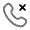 Call Cancel Icon from Solar Line Duotone Set