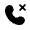 Call Cancel Rounded Icon from Solar Bold Set
