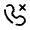 Call Cancel Rounded Icon from Solar Broken Set