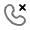 Call Cancel Rounded Icon from Solar Line Duotone Set