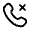 Call Cancel Icon from Solar Linear Set