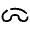 End Call Rounded Icon from Solar Broken Set
