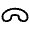 End Call Rounded Icon from Solar Linear Set