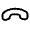 End Call Icon from Solar Linear Set