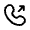 Outgoing Call Rounded Icon from Solar Linear Set