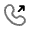 Outgoing Call Rounded Icon from Solar Line Duotone Set