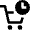 Shopping Cart Clock Icon from Nova Line Set