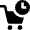 Shopping Cart Clock Icon from Nova Solid Set