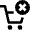 Shopping Cart Cross Remove Icon from Nova Line Set