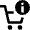 Shopping Cart Information Icon from Nova Line Set