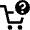 Shopping Cart Question Icon from Nova Line Set