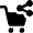 Shopping Cart Share Icon from Nova Solid Set