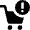 Shopping Cart Warning Icon from Nova Solid Set
