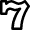 Casino Lucky Seven Icon from Nova Line Set