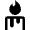 Christmas Decorated Candle Icon from Nova Line Set