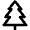 Christmas Pine Tree Icon from Nova Line Set