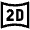 Curved 2d Icon from Atlas Line Set