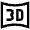 Curved 3d Icon from Atlas Line Set