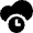 Cloud Clock Schedule Icon from Nova Solid Set