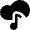 Cloud Music Song Audio Icon from Nova Solid Set
