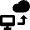 Cloud Personal Computer Upload Icon from Nova Solid Set