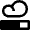Cloud Progress Half Icon from Nova Line Set