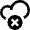 Cloud Remove Cross Icon from Nova Line Set