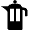Coffee French Press Icon from Nova Line Set