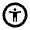 Accessibility Circle Icon from Material Pro Line Set