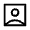 Account Box Icon from Sharp Line - Material Symbols Set