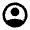 Account Circle Fill Icon from Sharp Fill - Material Pro Set