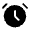 Alarm Fill Icon from Rounded Fill - Material Symbols Set