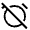 Alarm Off Icon from Sharp Line - Material Symbols Set