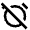 Alarm Off Icon from Outlined Line - Material Pro Set