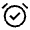Alarm On Icon from Sharp Line - Material Symbols Set