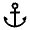 Anchor Icon from Rounded Line - Material Symbols Set
