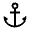 Anchor Icon from Sharp Line - Material Symbols Set