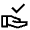 Approval Delegation Icon from Sharp Line - Material Symbols Set