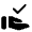 Approval Delegation Fill Icon from Rounded Fill - Material Symbols Set