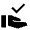 Approval Delegation Fill Icon from Outlined Fill - Material Symbols Set