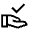 Approval Delegation Icon from Outlined Line - Material Symbols Set