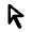 Arrow Selector Tool Icon from Rounded Line - Material Pro Set