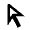 Arrow Selector Tool Icon from Outlined Line - Material Pro Set