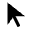 Arrow Selector Tool Fill Icon from Outlined Fill - Material Symbols Set