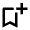 Bookmark Add Icon from Outlined Line - Material Pro Set